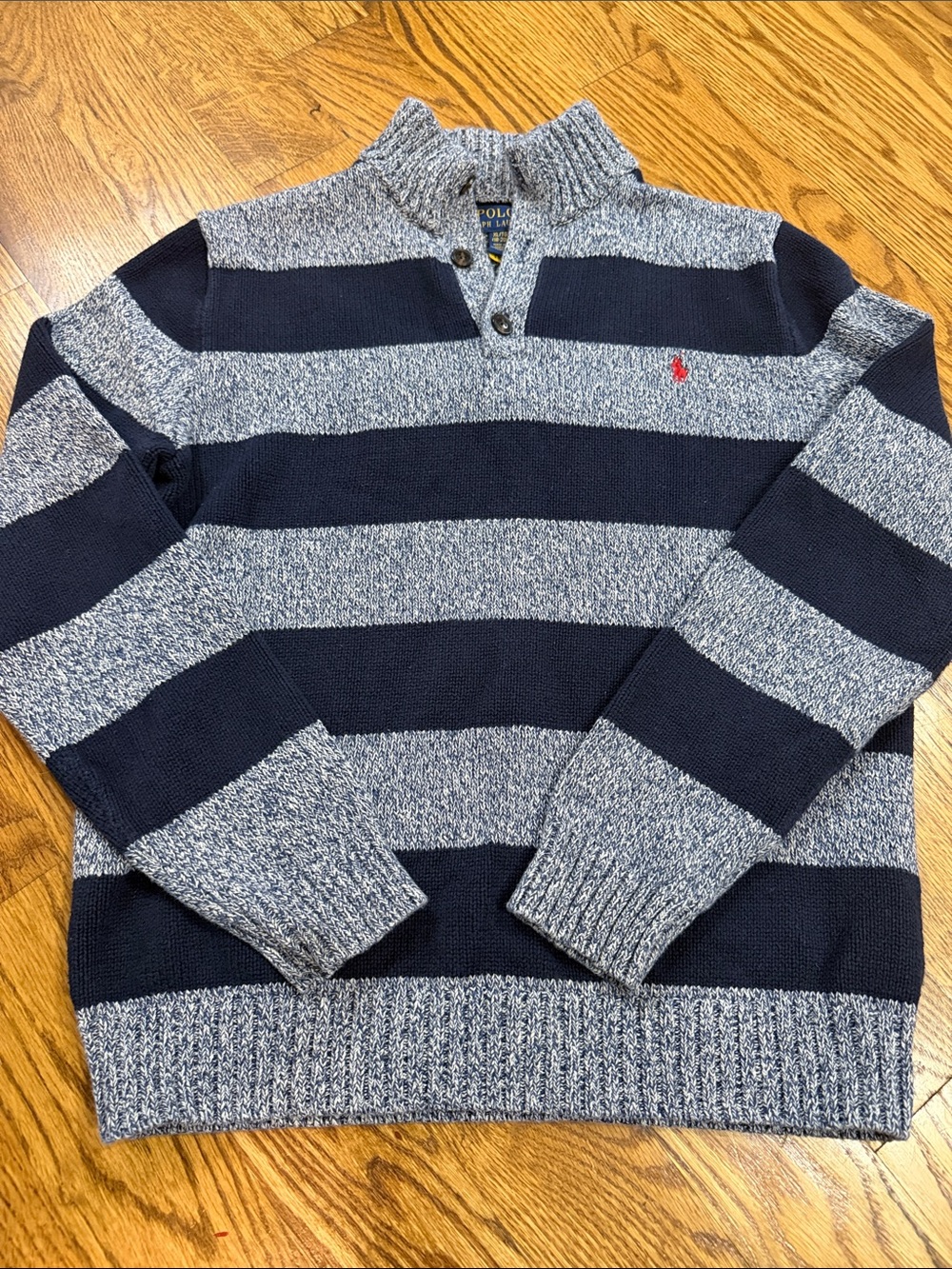 Boy’s Ralph Lauren Quarter Zip Sweater. Size XL. Like New Condition. - Picture 8 of 12